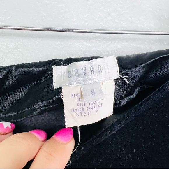 Vintage 90s Y2K flare bell bottom velvet pants size 8 - Picture 4 of 4